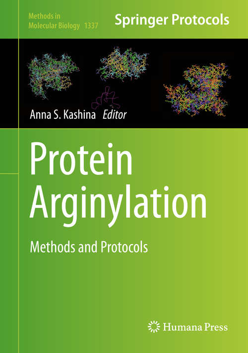 Book cover of Protein Arginylation