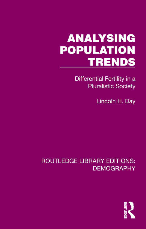 Cover image of Analysing Population Trends