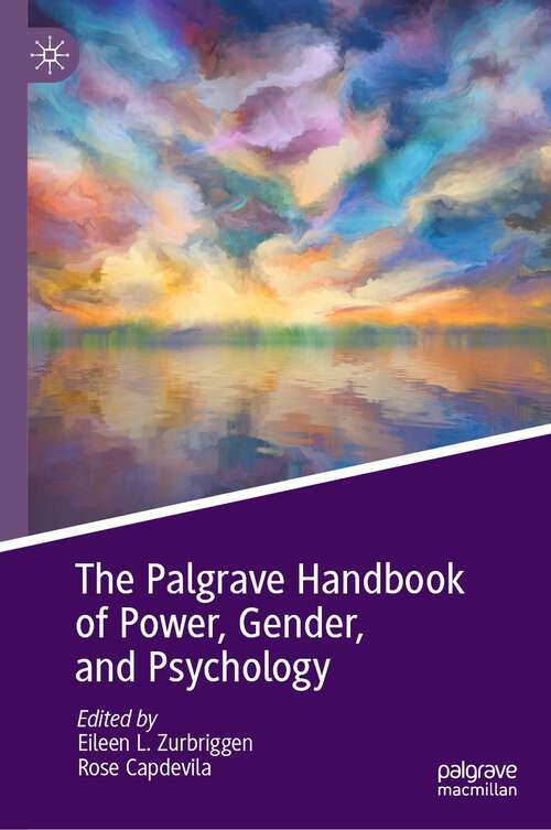 Book cover of The Palgrave Handbook of Power, Gender, and Psychology (1st ed. 2023)
