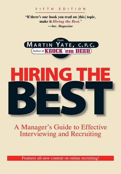 Book cover of Hiring The Best