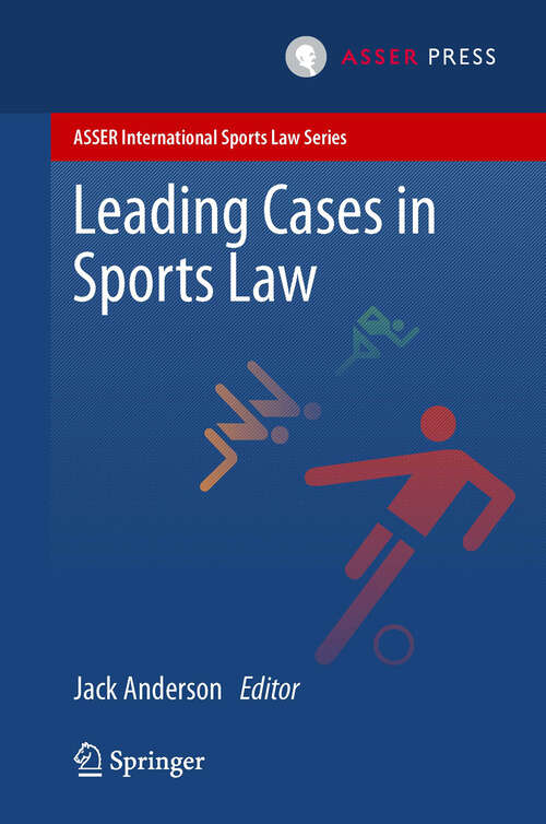 Book cover of Leading Cases in Sports Law