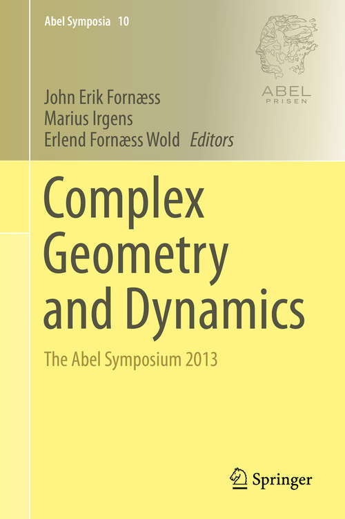 Book cover of Complex Geometry and Dynamics