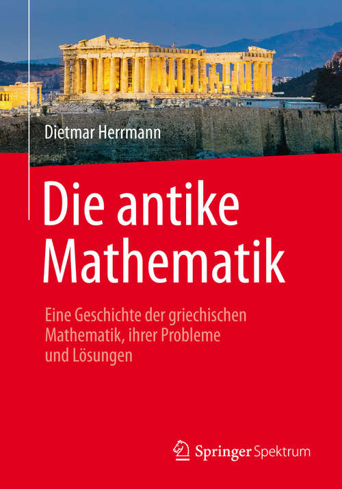 Book cover of Die antike Mathematik