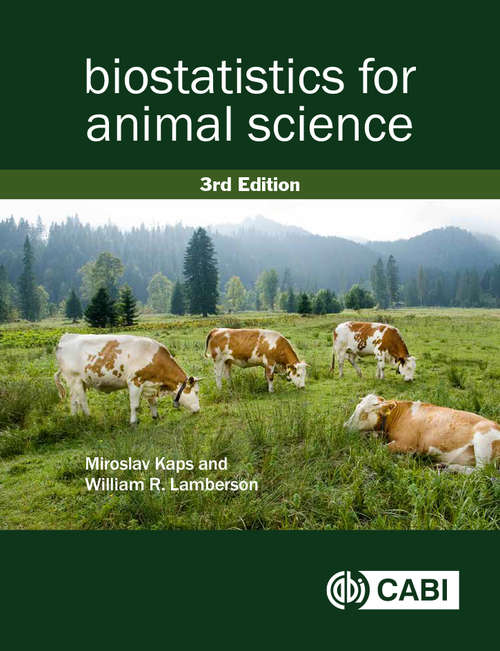 Book cover of Biostatistics for Animal Science, 3rd Edition