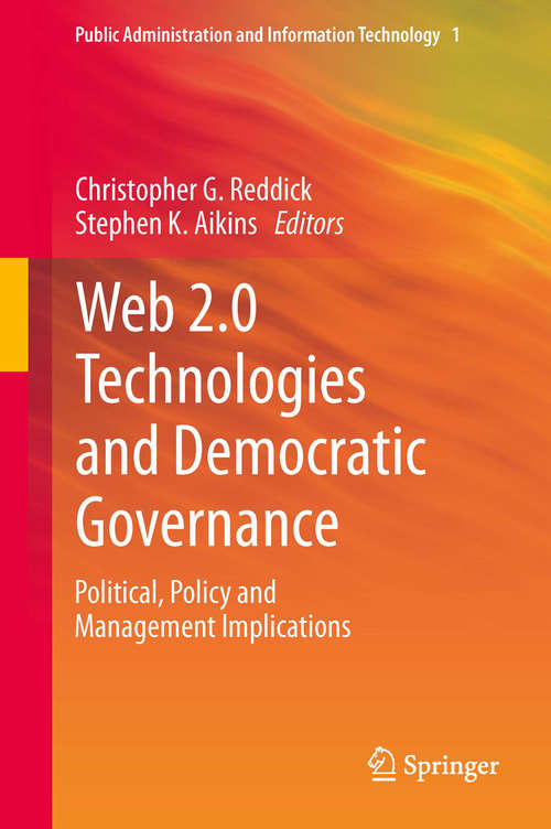 Book cover of Web 2.0 Technologies and Democratic Governance