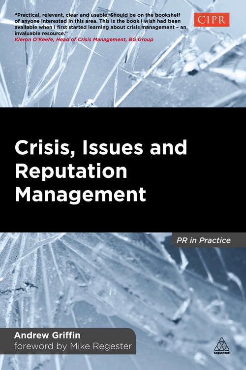 Book cover of Crisis, Issues and Reputation Management