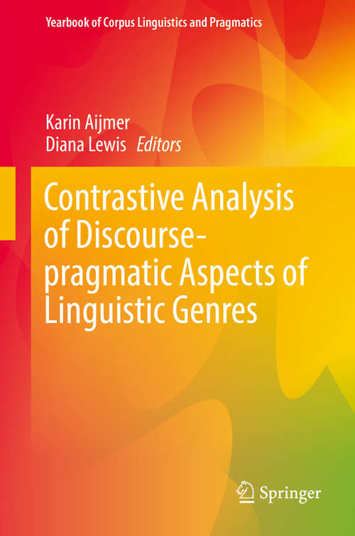 Book cover of Contrastive Analysis of Discourse-pragmatic Aspects of Linguistic Genres