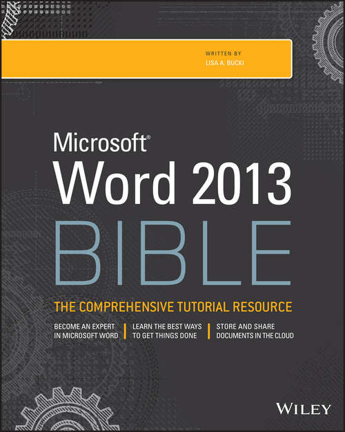 Book cover of Word 2013 Bible