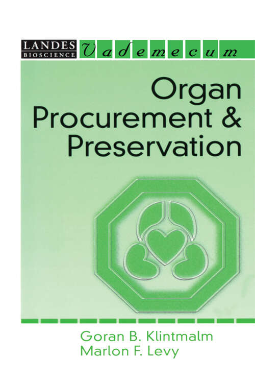 Book cover of Organ Procurement and Preservation