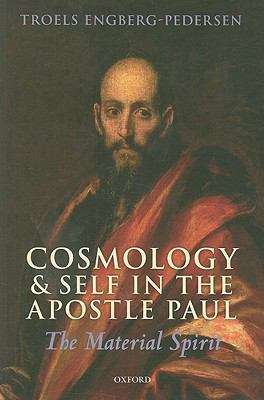 Book cover of Cosmology and Self in the Apostle Paul: The Material Spirit