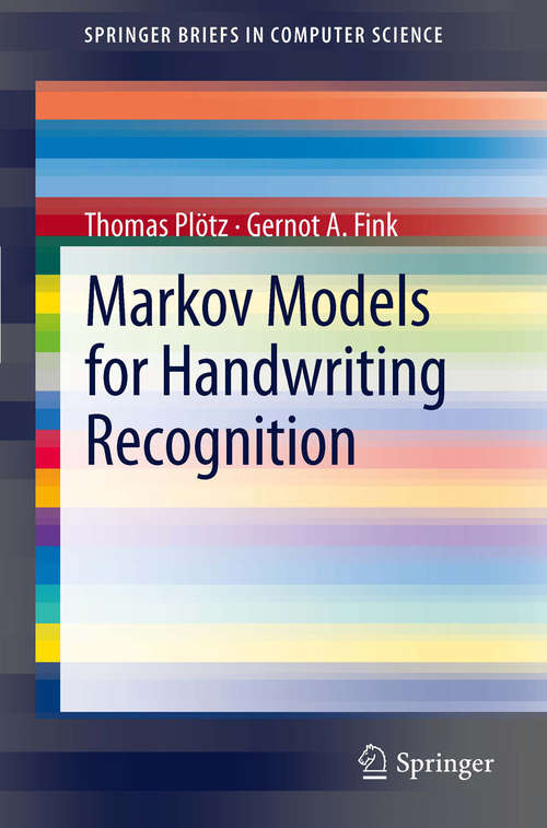 Book cover of Markov Models for Handwriting Recognition