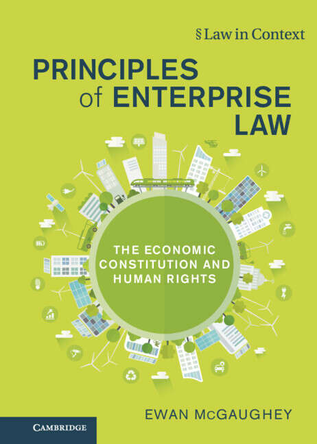 Book cover of Principles of Enterprise Law: The Economic Constitution and Human Rights (Law in Context)