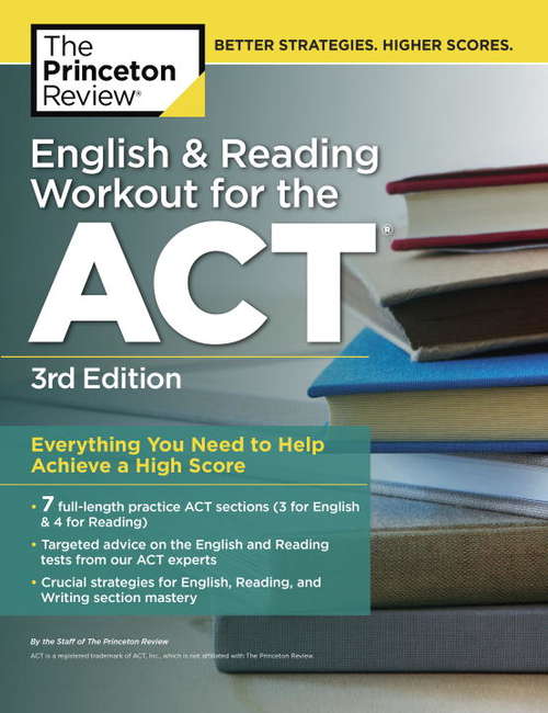 Book cover of English and Reading Workout for the ACT, 3rd Edition