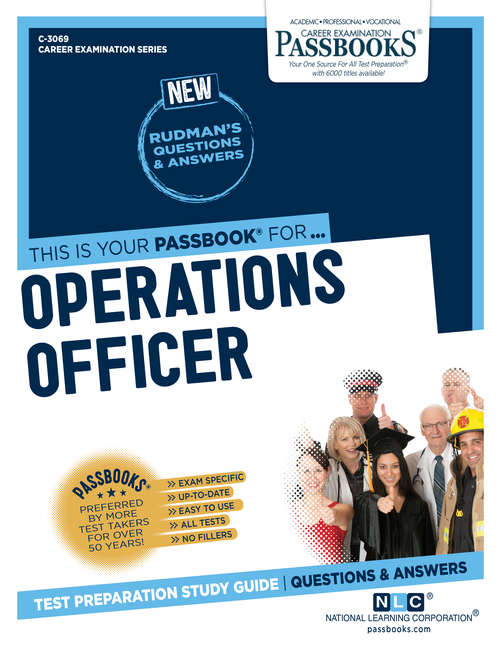 Book cover of Operations Officer: Passbooks Study Guide (Career Examination Series)