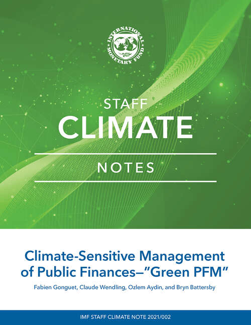 Book cover of Climate-Sensitive Management of Public Finances—"Green PFM"