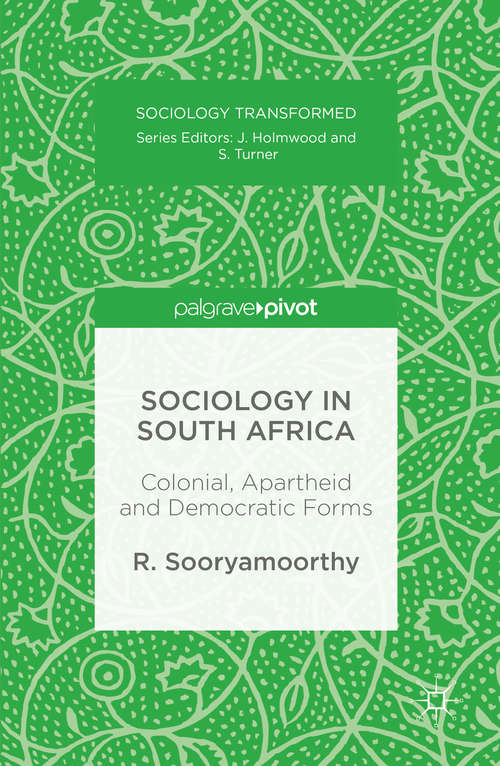 Book cover of Sociology in South Africa