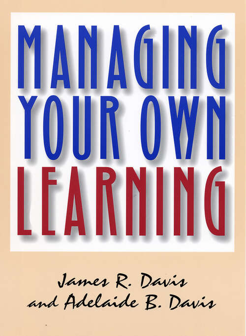 Book cover of Managing Your Own Learning