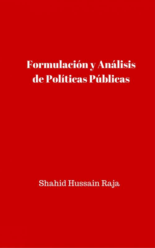 Formulación y Análisis de Políticas Públicas