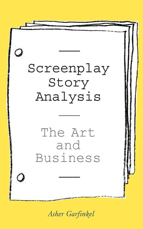 Book cover of Screenplay Story Analysis