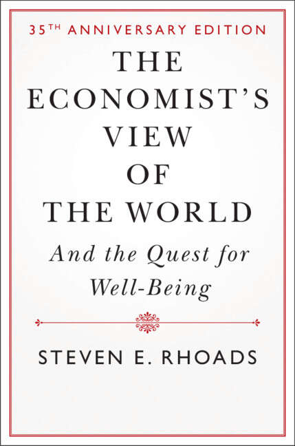 Book cover of The Economist's View of the World: And the Quest for Well-Being
