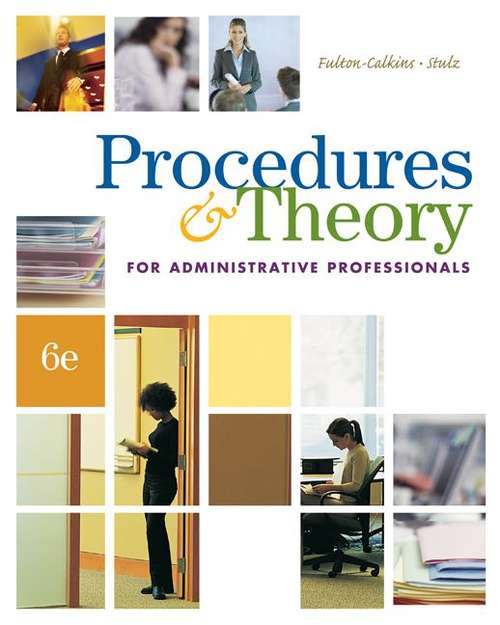 Book cover of Procedures and Theory for Administrative Professionals (6th edition)