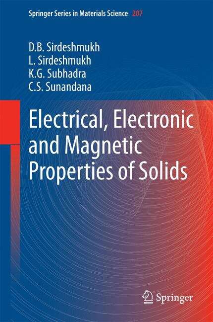Book cover of Electrical, Electronic and Magnetic Properties of Solids