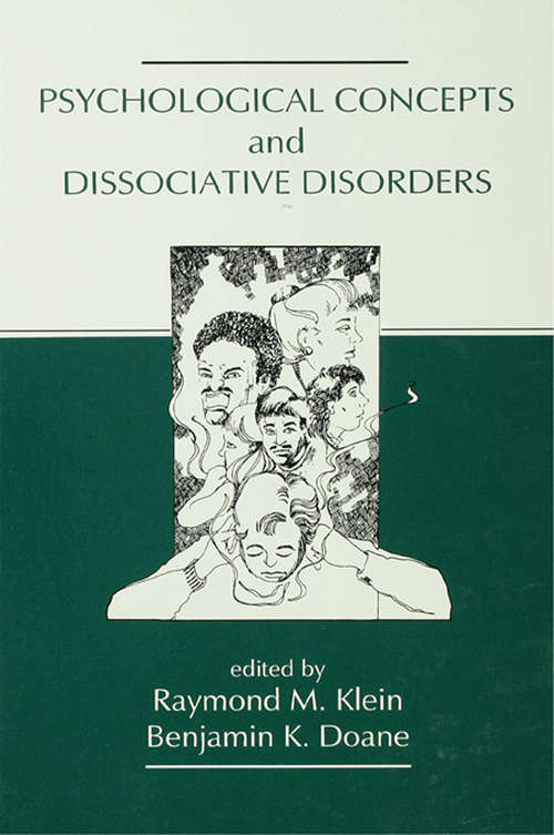Book cover of Psychological Concepts and Dissociative Disorders