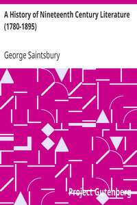 Book cover of A History of Nineteenth Century Literature (1780-1895)