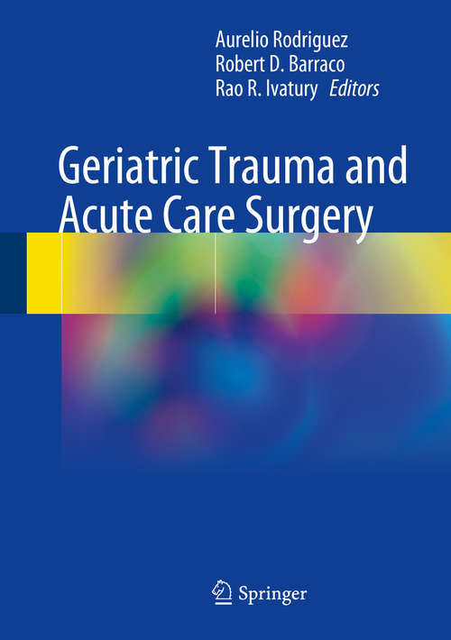 Book cover of Geriatric Trauma and Acute Care Surgery