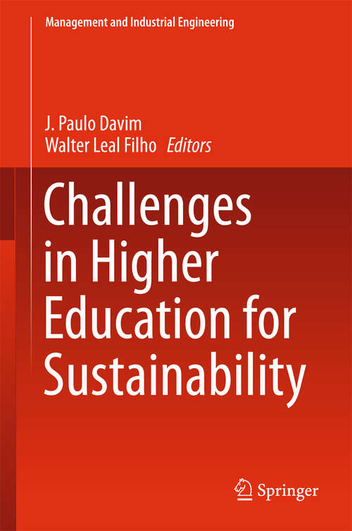 Book cover of Challenges in Higher Education for Sustainability