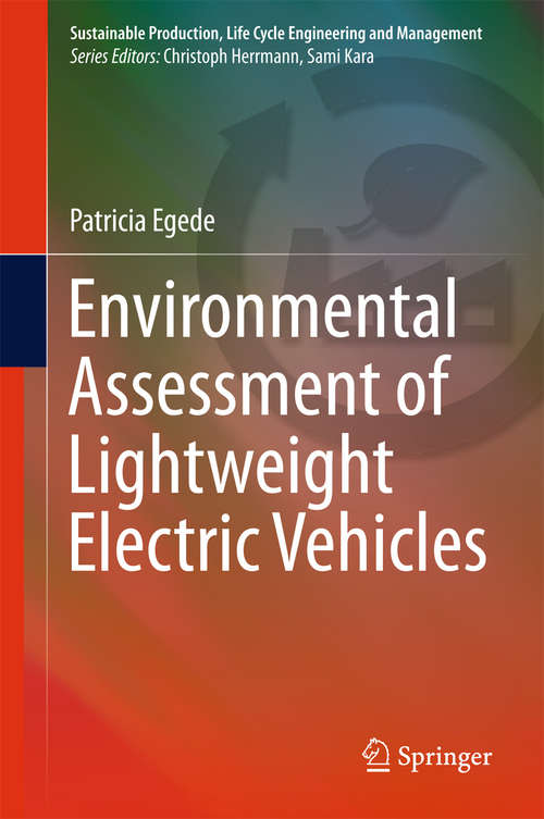 Book cover of Environmental Assessment of Lightweight Electric Vehicles