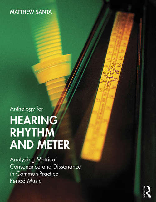 Book cover of Anthology for Hearing Rhythm and Meter