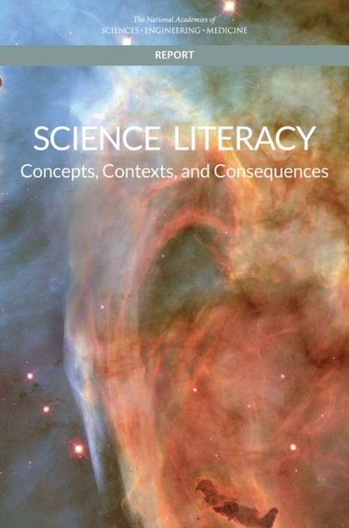Book cover of Science Literacy: Concepts, Contexts, and Consequences