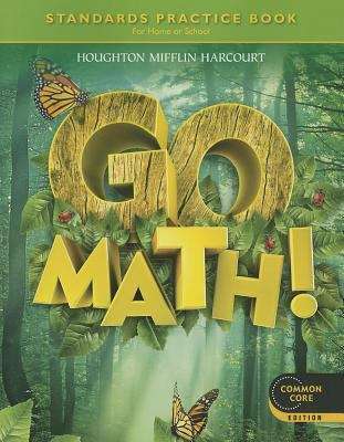 Book cover of Go Math! Grade 1, Standards Practice Book for Home or School