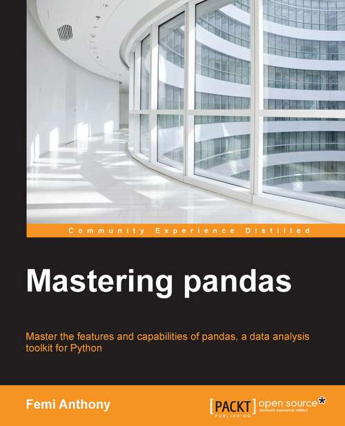 Book cover of Mastering pandas