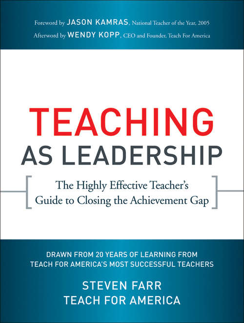 Book cover of Teaching As Leadership