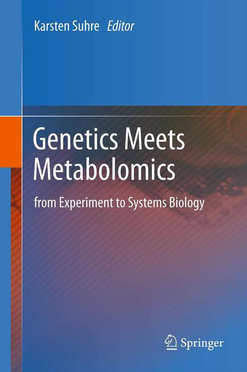 Book cover of Genetics Meets Metabolomics