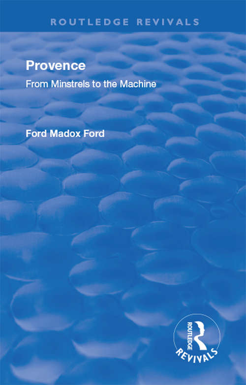 Revival: From Minstrels To The Machine (Routledge Revivals)