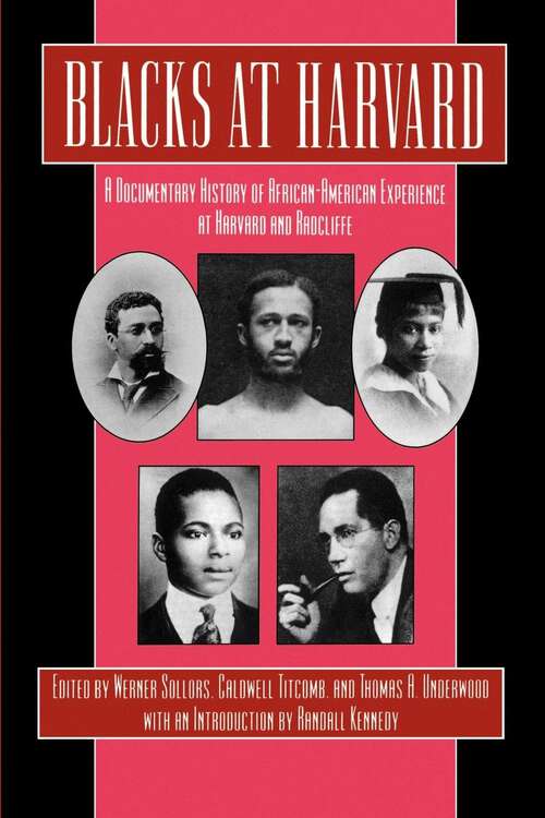 Book cover of Blacks at Harvard