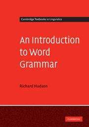 Book cover of An Introduction to Word Grammar