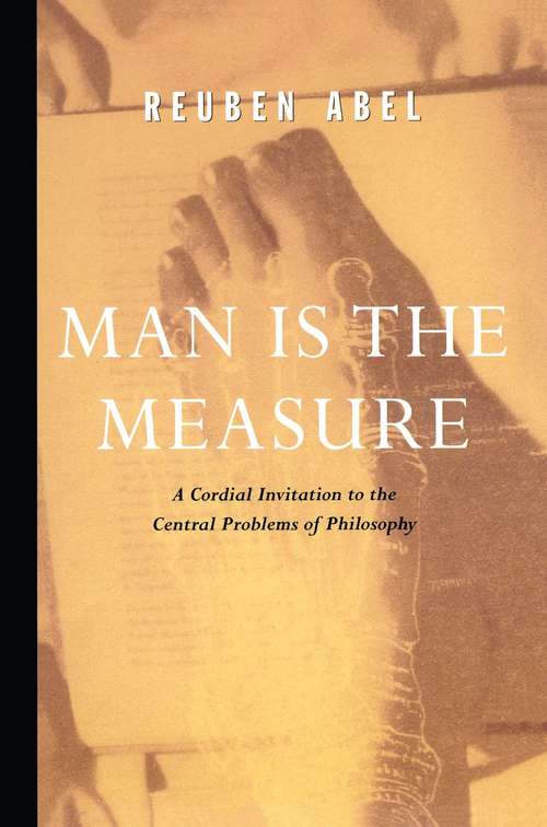 Book cover of Man is the Measure