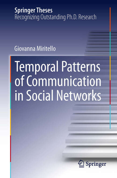 Book cover of Temporal Patterns of Communication in Social Networks