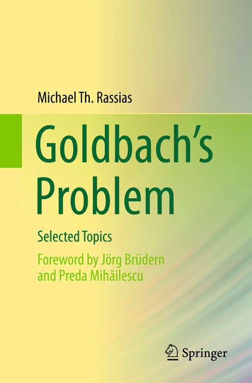 Book cover of Goldbach’s Problem