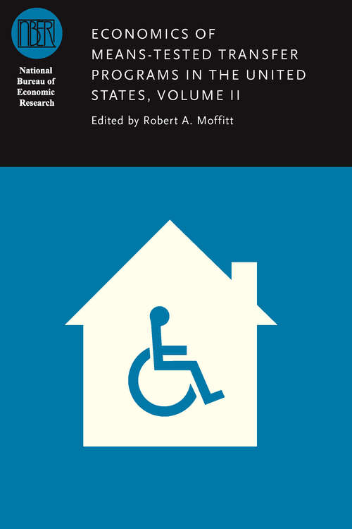 Book cover of Economics of Means-Tested Transfer Programs in the United States, Volume II