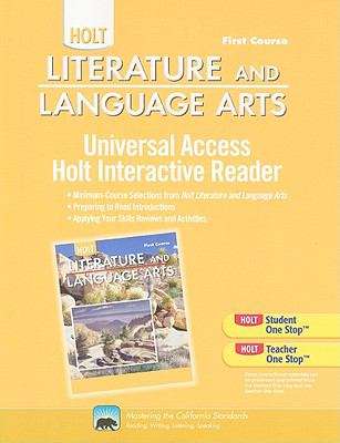Book cover of Universal Access Holt Interactive Reader, First Course
