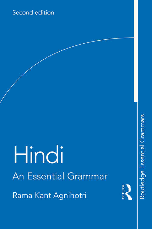 Book cover of Hindi: An Essential Grammar (2) (Routledge Essential Grammars)
