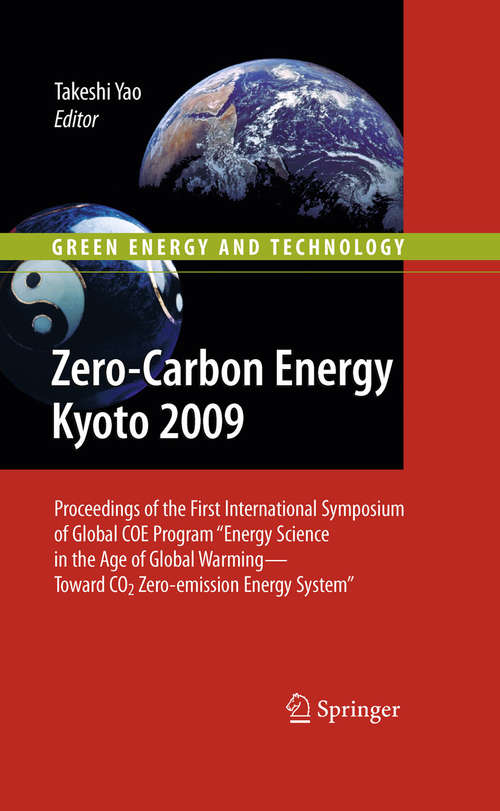 Book cover of Zero-Carbon Energy Kyoto 2012