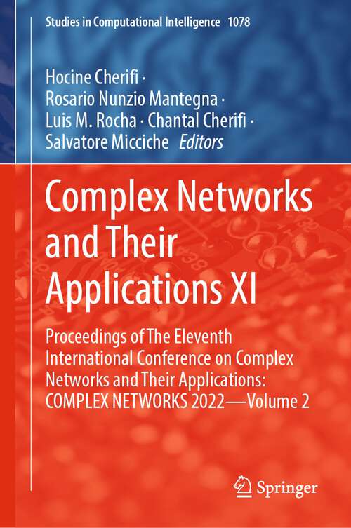 Book cover of Complex Networks and Their Applications XI