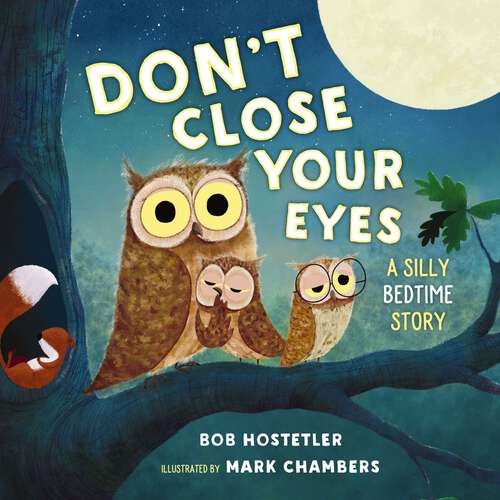 Book cover of Don't Close Your Eyes: A Silly Bedtime Story