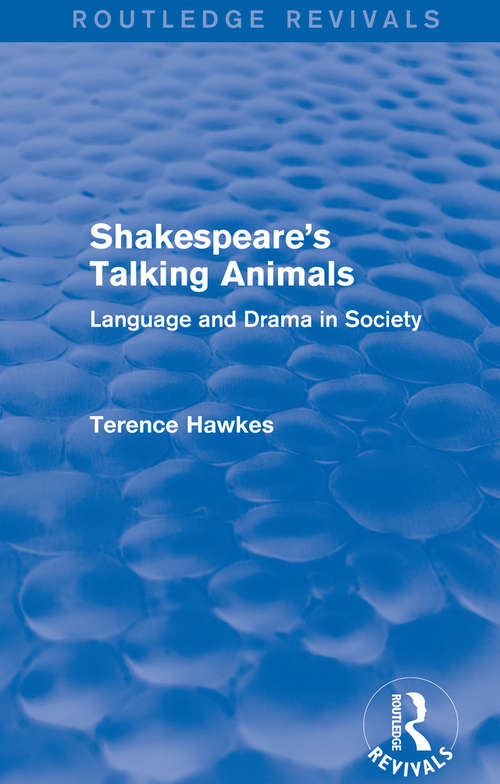 Book cover of Routledge Revivals (1973): Language and Drama in Society